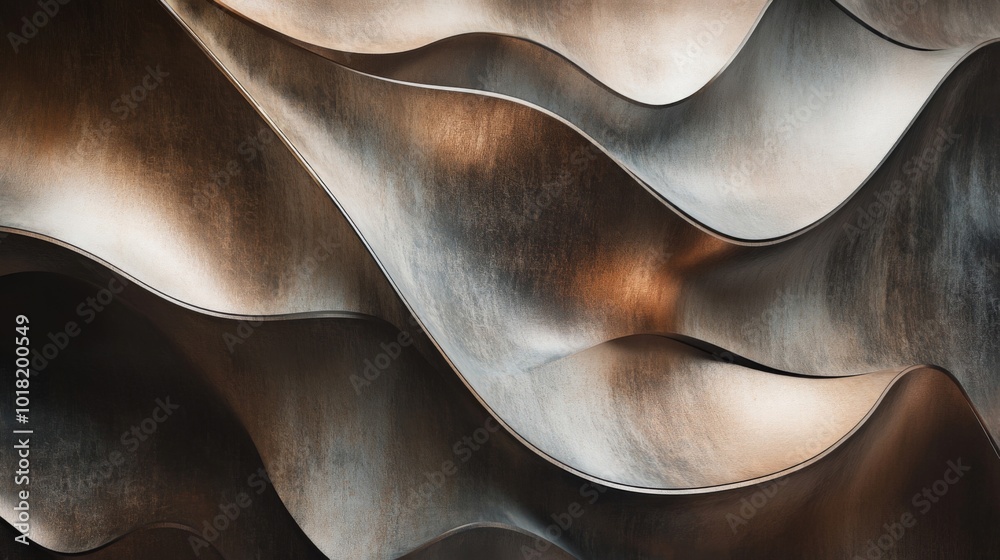 Abstract Metallic Wave Pattern Abstract Metallic Wave Pattern