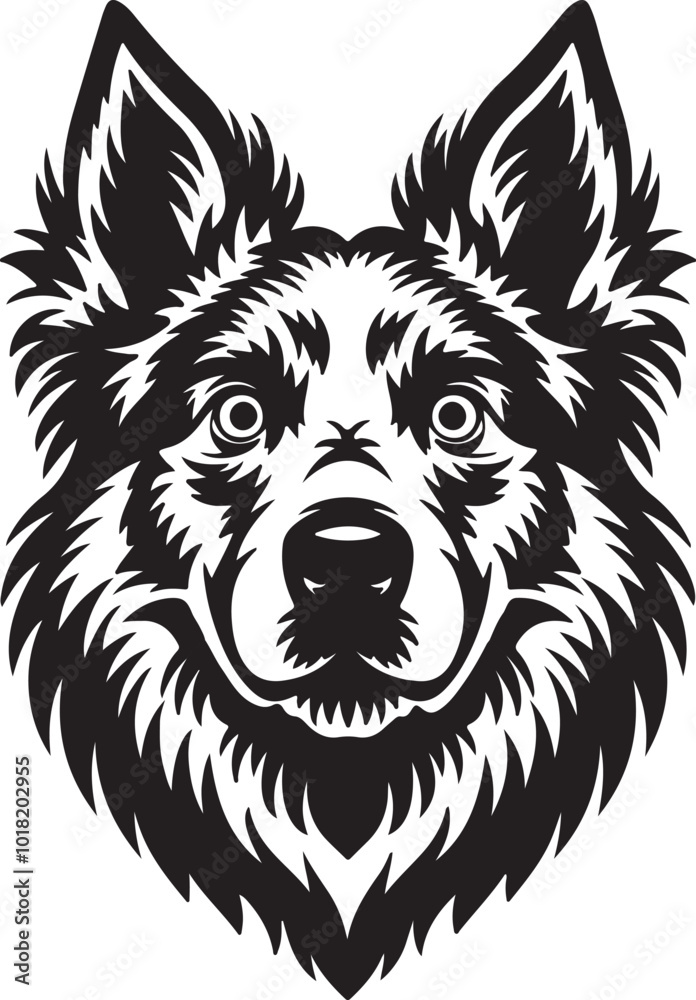 Fototapeta premium wolf head vector