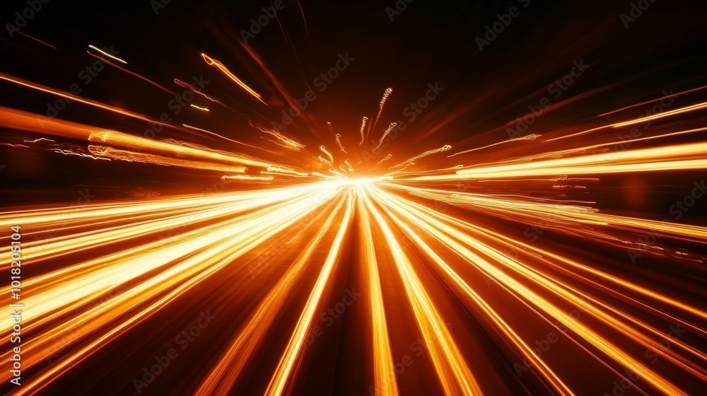 Abstract Light Trails from Moving Vehicles at Night Abstract Light Trails from Moving Vehicles at Night