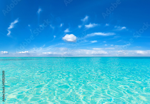 Photography Beach and tropical sea. Maldives island with beach. Tropical Sea