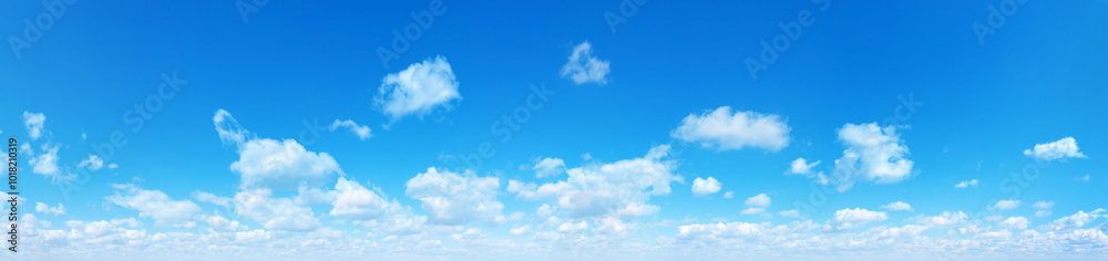 Panorama sky background. Blue Sky background with tiny Clouds. Panorama sky background. Blue Sky background with tiny Clouds.