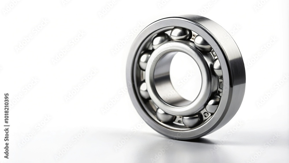 Minimalist isolated bearing on white background Minimalist isolated bearing on white background