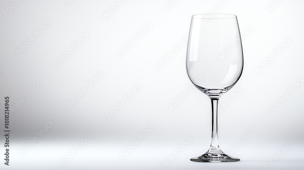 Clear wine glass on white isolated background Clear wine glass on white isolated background