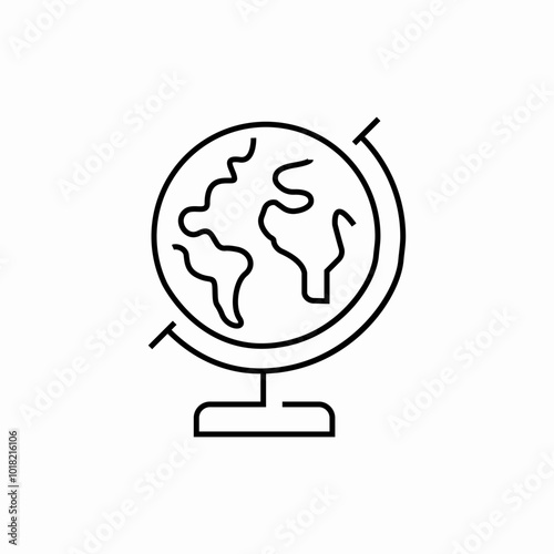 earth globe icon sign vector