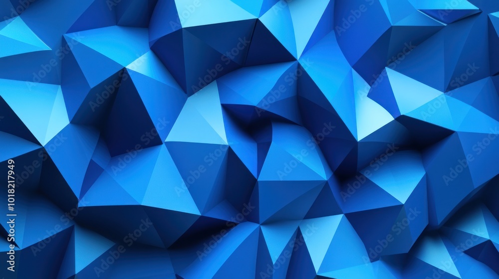 Abstract Blue Polygonal Background Abstract Blue Polygonal Background