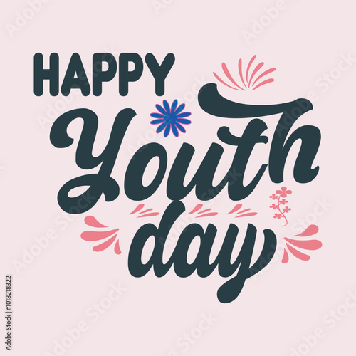 Happy Youth Day- Youth Day T-shirt Design