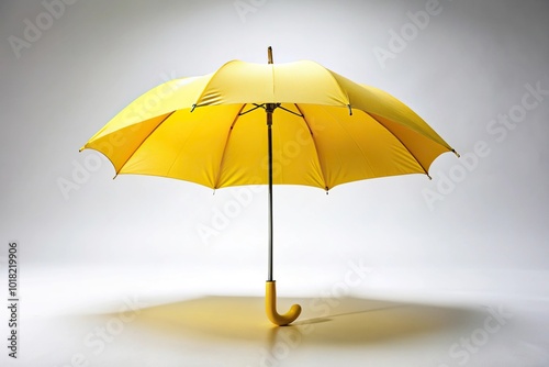Wallpaper Mural Minimalist open yellow umbrella on white background Torontodigital.ca