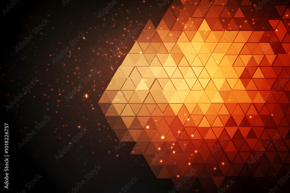 custom made wallpaper toronto digitalAbstract Geometric Orange Triangle Pattern Background
