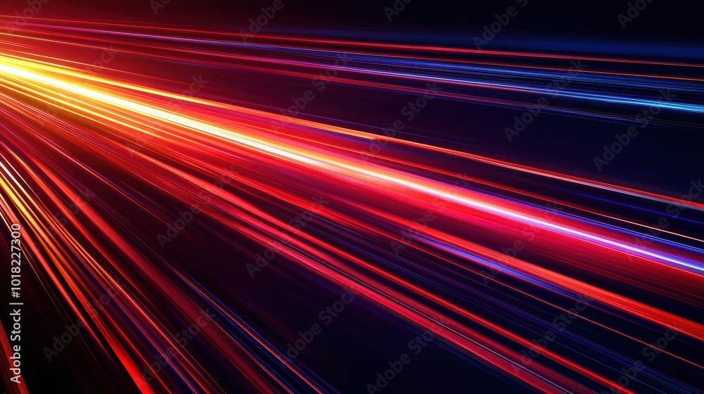 Vibrant Lines of Motion in Abstract Background Vibrant Lines of Motion in Abstract Background