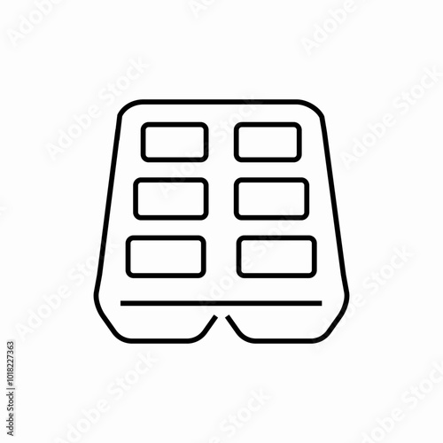 bakeware tray icon sign vector