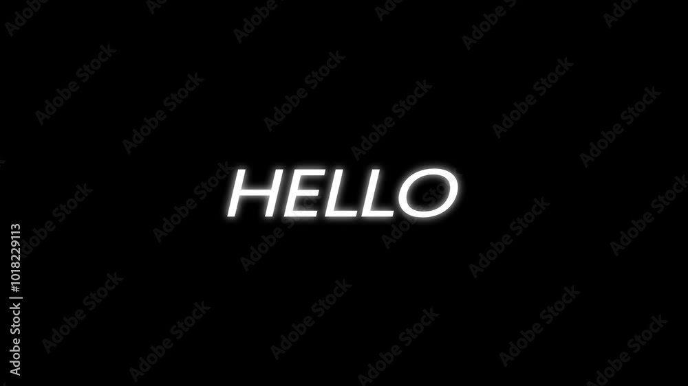 Text typography animation. Text typography animation.