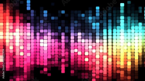 Wallpaper Mural Colorful Abstract Pixel Pattern Background Torontodigital.ca