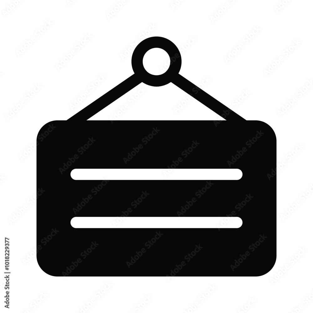 Get this amazing icon of signboard in modern style Get this amazing icon of signboard in modern style