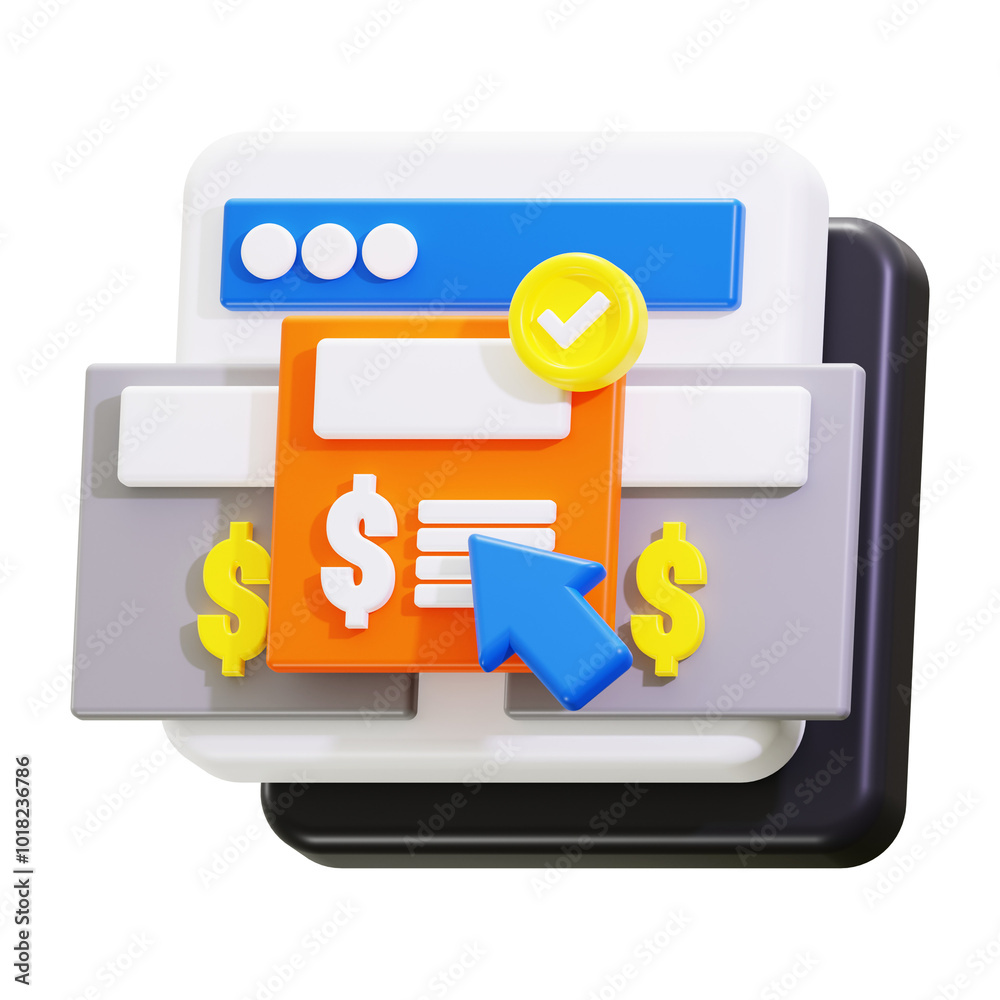 3d price package icon. Ideal for finance content and online payment blogs 3d price package icon. Ideal for finance content and online payment blogs