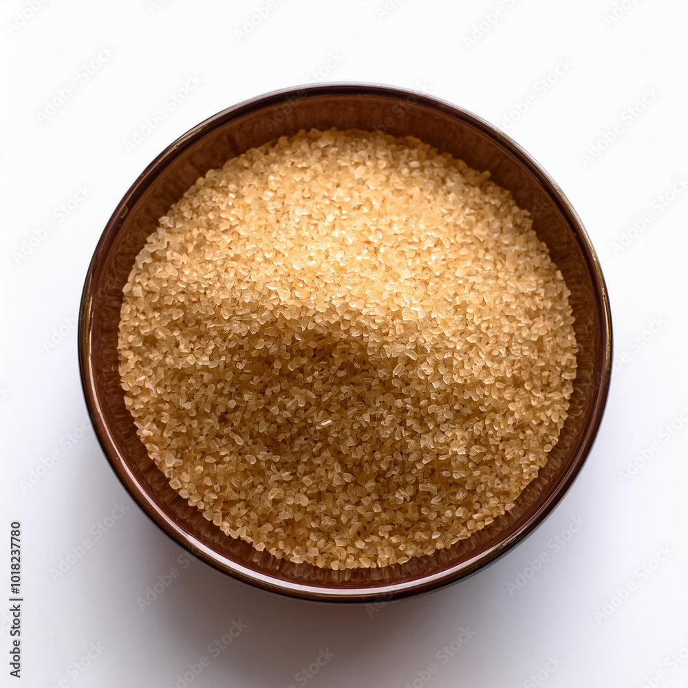 brown sugar, isolated on a clean, smooth white backgroun brown sugar, isolated on a clean, smooth white backgroun