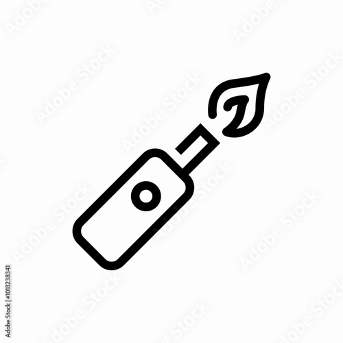 gas stove lighter icon sign vector