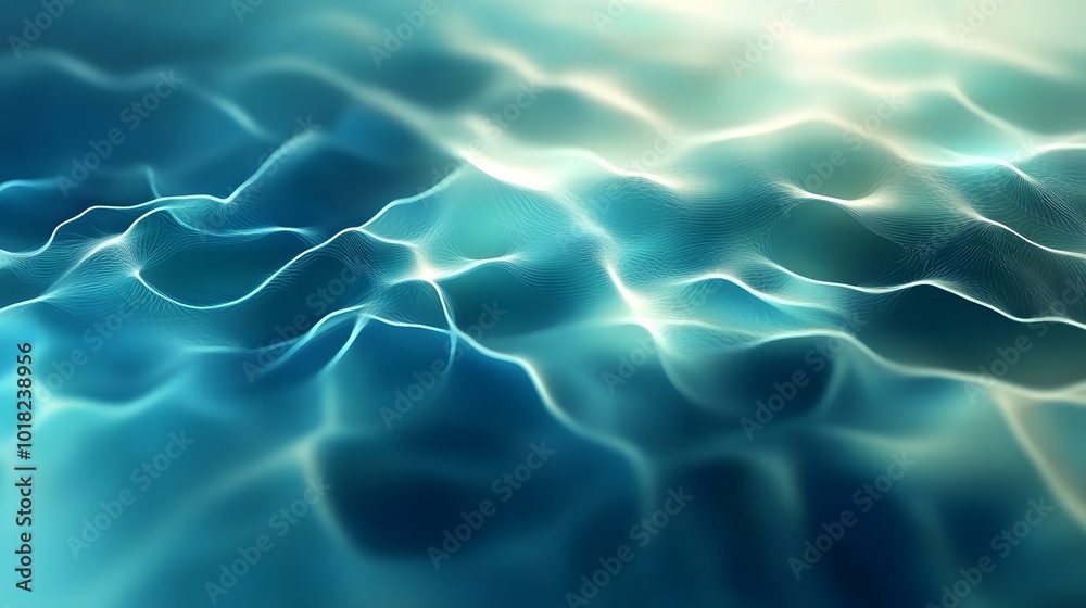 Abstract Blue and White Wavy Lines Background Abstract Blue and White Wavy Lines Background