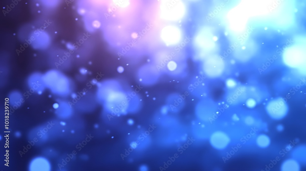 Abstract Blue Bokeh Background with Lights and Sparkle Abstract Blue Bokeh Background with Lights and Sparkle