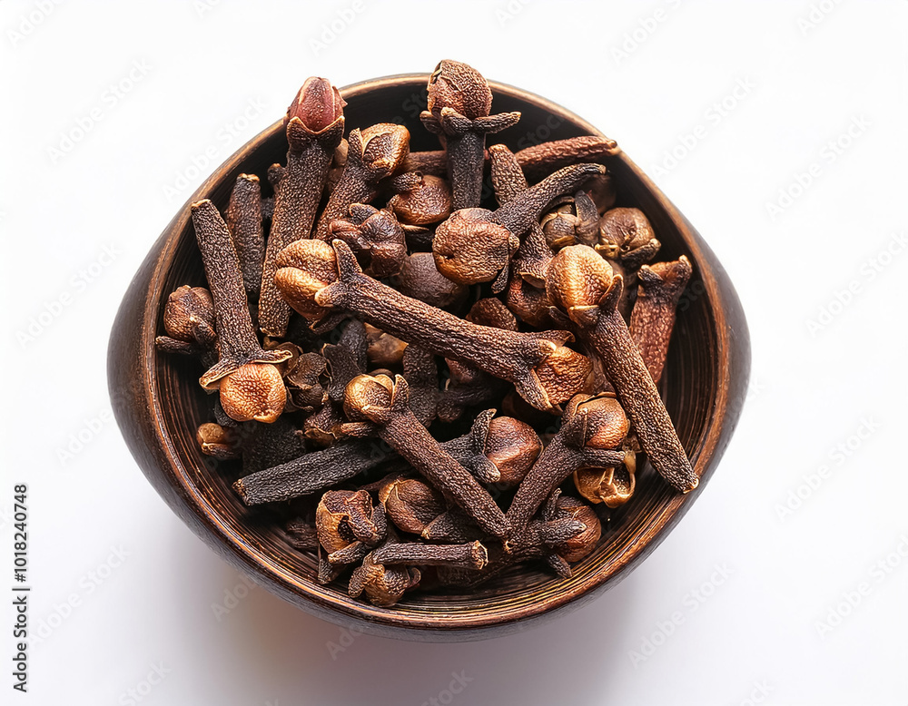 Fototapeta premium clove, isolated on a clean and smooth white background