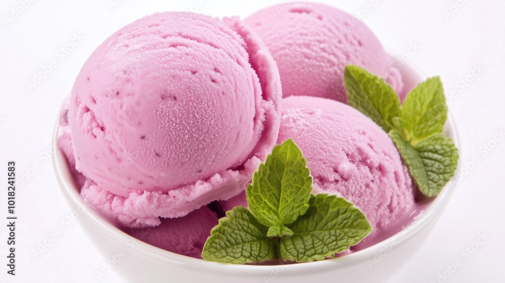 Refreshing fruit ice cream with fresh ingredients for springtime desserts Refreshing fruit ice cream with fresh ingredients for springtime desserts