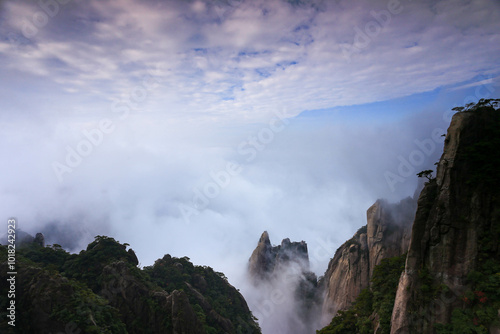 wonderful sanqing mountain in jiangxi provience, china photo