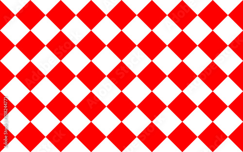 Red diamonds pattern on a white background