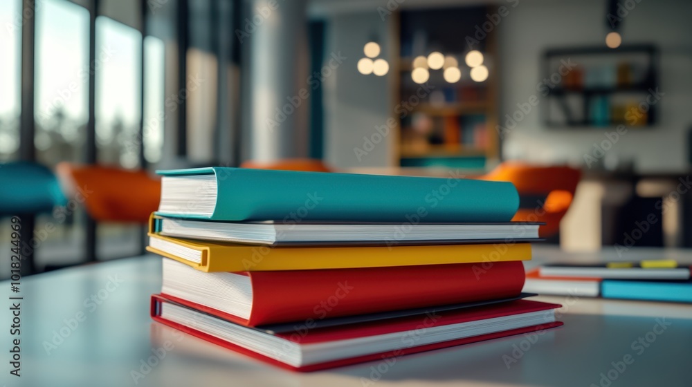 The Colorful Stack of Books The Colorful Stack of Books