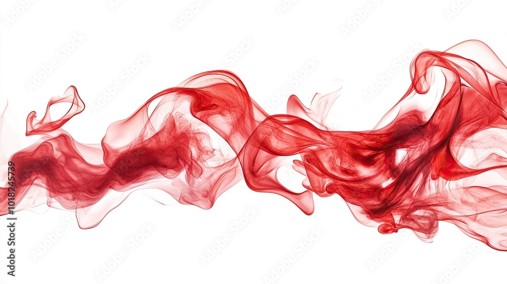 Bright red flames swirling in motion, isolated against a white background, with intense energy and dynamic shapes Bright red flames swirling in motion, isolated against a white background, with intense energy and dynamic shapes