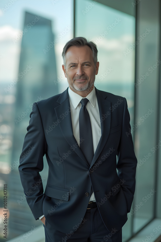portrait of successful businessman consultant looking at camera and smiling portrait of successful businessman consultant looking at camera and smiling