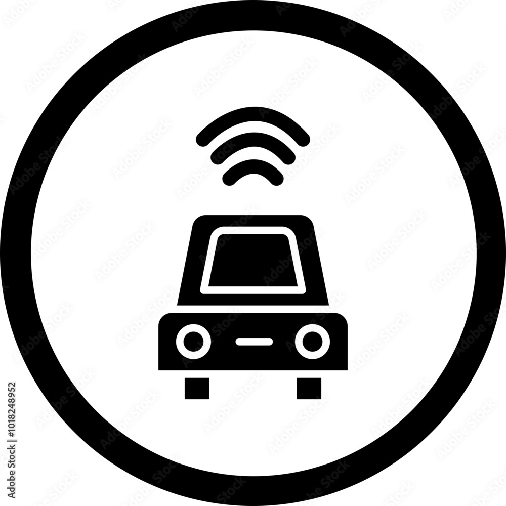 Connected Vehicle Icon Design Connected Vehicle Icon Design