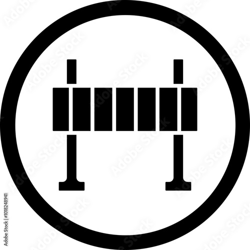 Road Obstruction Icon Design