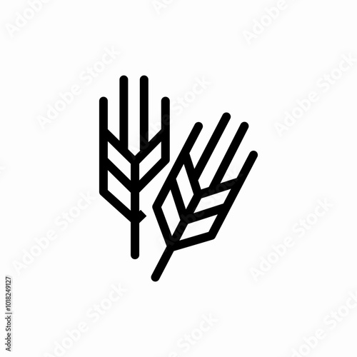 millet grain icon sign vector