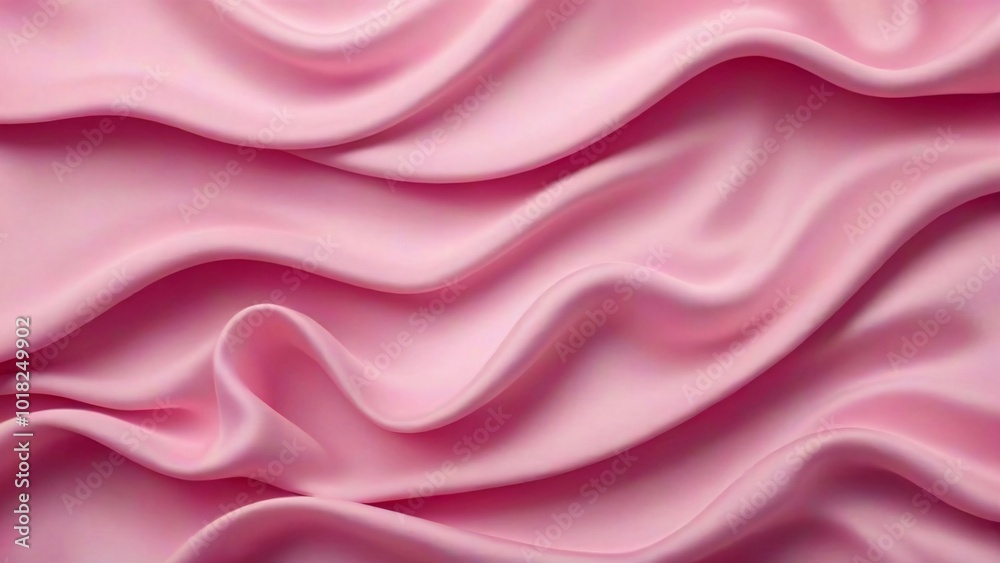 Smooth pink fabric with elegant, flowing waves. Smooth pink fabric with elegant, flowing waves.