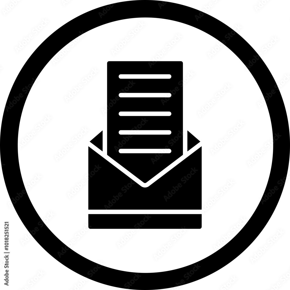 Open Envelope Icon Design