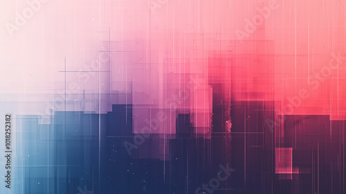 Microstructure with dead pixel and bug, glitch and error signal. Optical distortion, overlapping geometric. It can be used for web design, printed products and visualization of music.