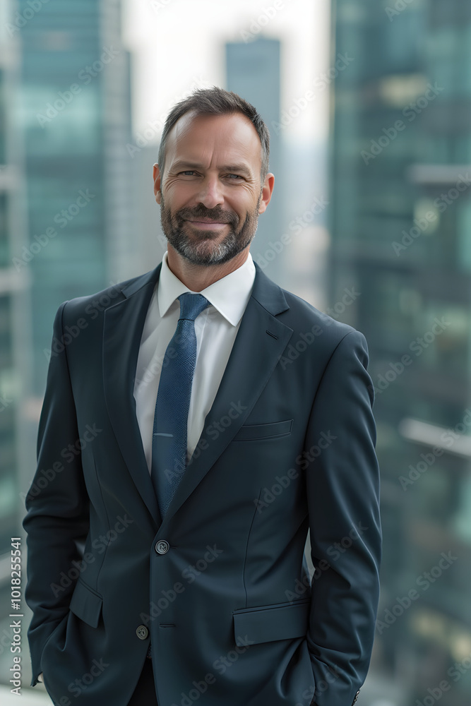 portrait of successful businessman consultant looking at camera and smiling portrait of successful businessman consultant looking at camera and smiling