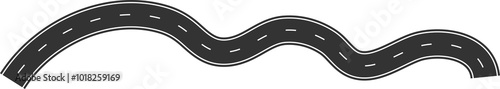 Street and road elements for city map, highway, traffic