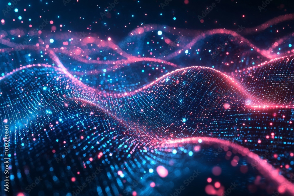 Digital Technology background of data and network Digital Technology background of data and network