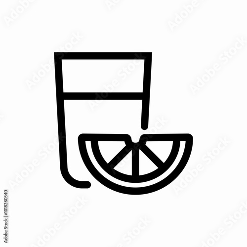orange juice icon sign vector