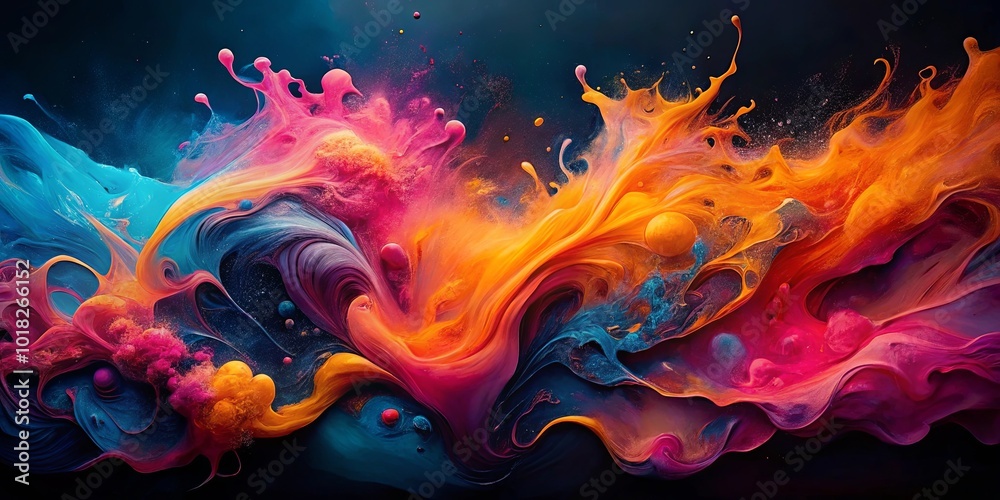 A Symphony of Swirling Hues in a Cosmic Dance A Symphony of Swirling Hues in a Cosmic Dance