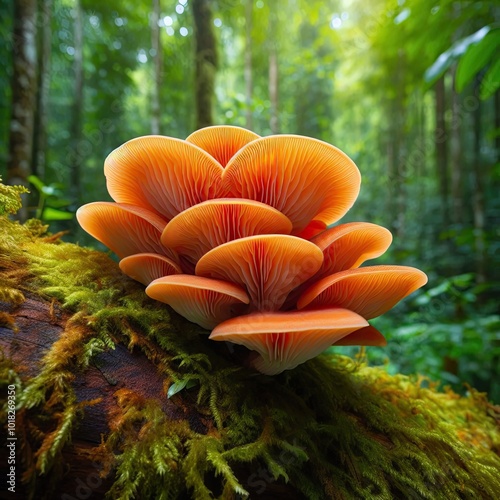 Phyllotopsis nidulans (Orange-Mock Oyster)