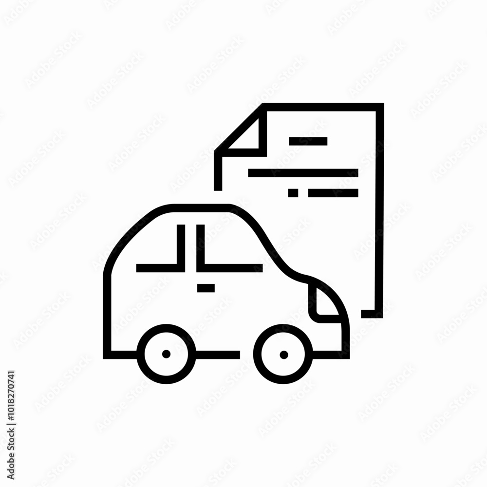 car maintenance list icon sign vector car maintenance list icon sign vector