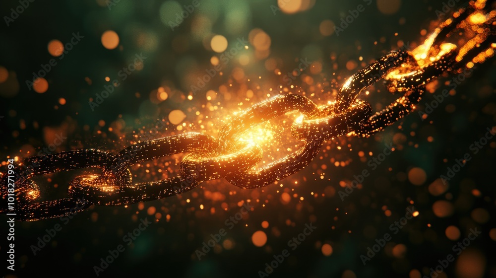 Digital chain breaking in half with scattered binary code, representing a significant security breach. Digital chain breaking in half with scattered binary code, representing a significant security breach.