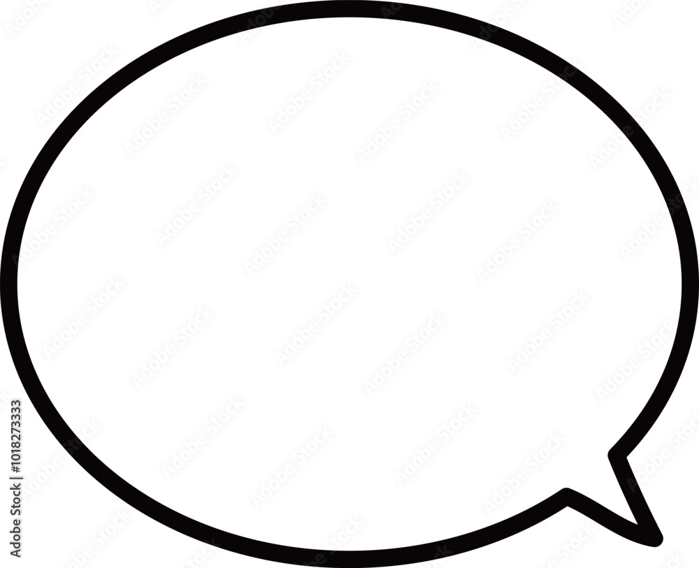 シンプルな漫画のふきだし・吹き出し 丸い シンプルな漫画のふきだし・吹き出し 丸い
