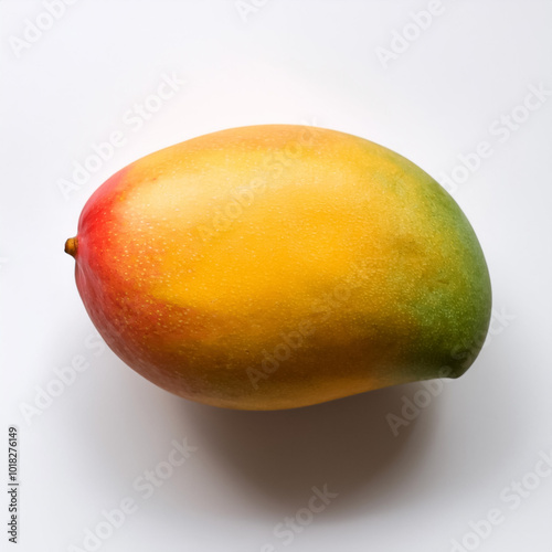 mangoes, isolated on a clean, smooth white background