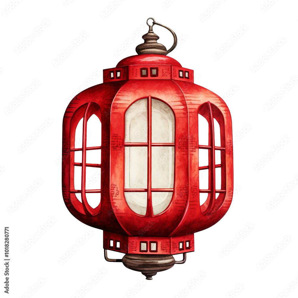 old oil lamp isolated