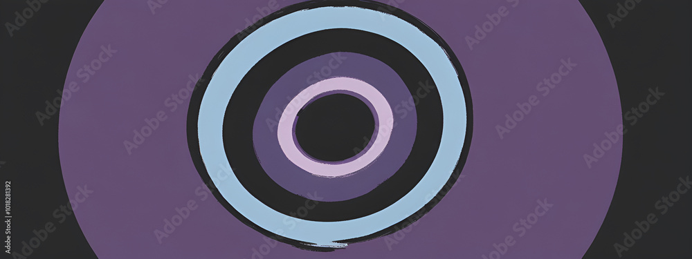 illustrazione con elementi geometrici a tema astratto surreale