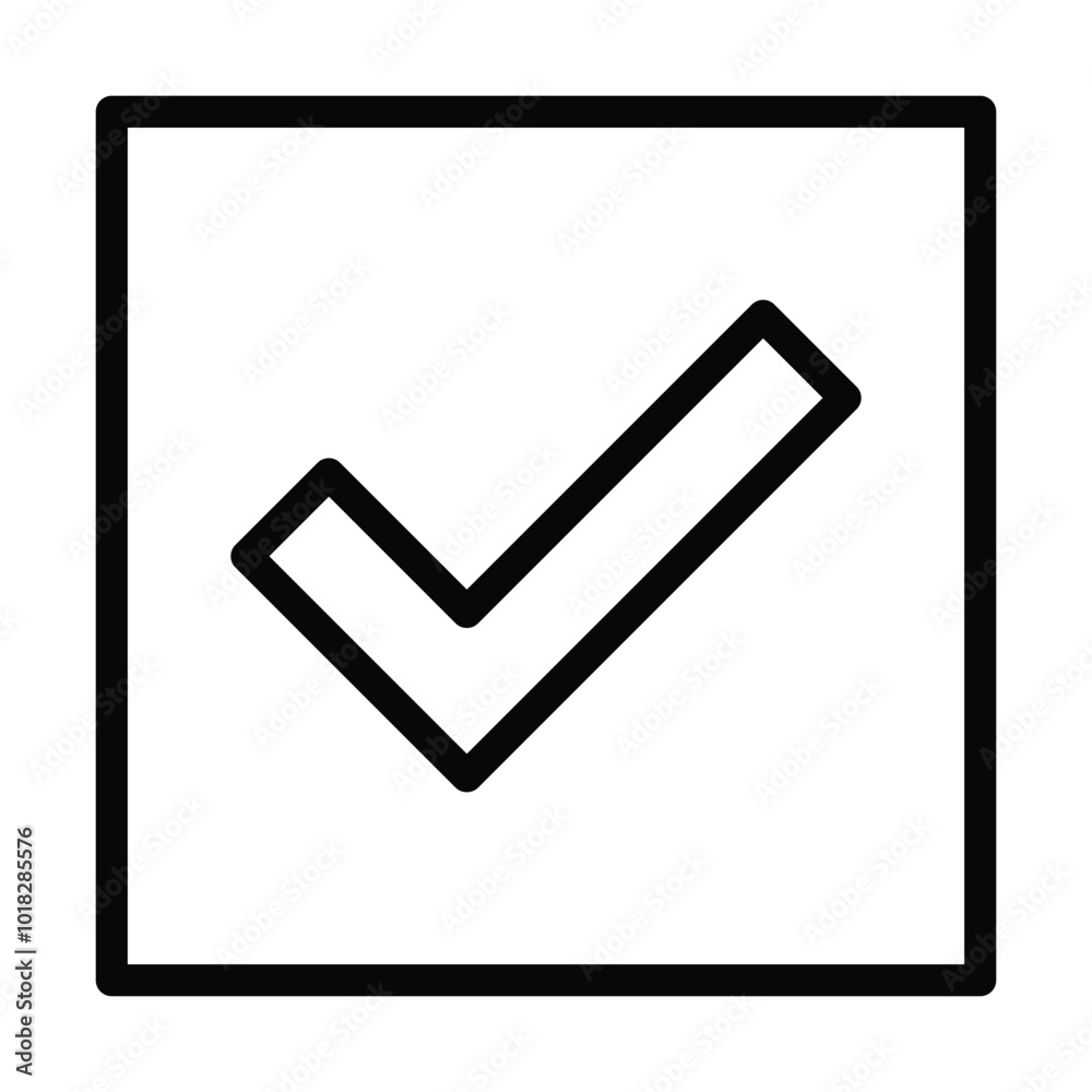 Checklist Approved Icon Outline Style. Editable Stroke Icon. Checklist Approved Icon Outline Style. Editable Stroke Icon.