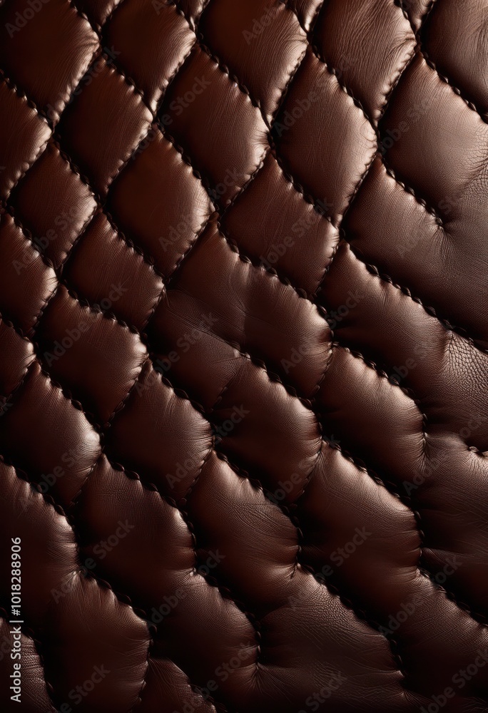 Fototapeta premium detailed close luxurious leather grain showcasing texture richness stunning visual appeal, artisanal, authentic, attractive, breathtaking, creamy