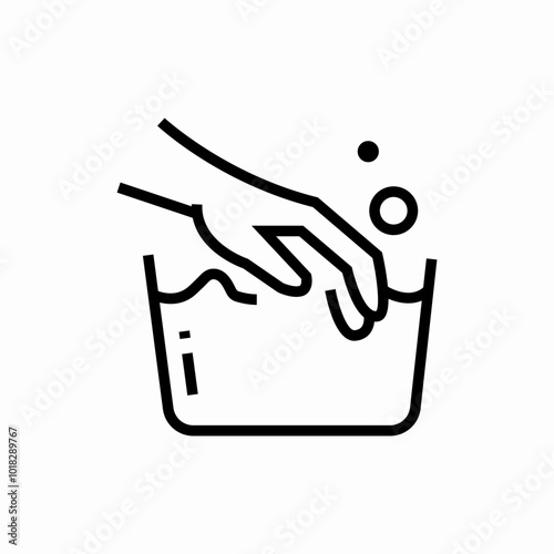 hand wash icon sign vector